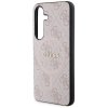 Guess GUHMS24SG4GFRP S24 S921 różowy/pink hardcase 4G Collection Leather Metal Logo MagSafe